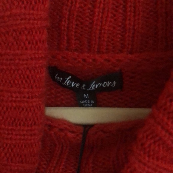 For Love And Lemons Red Long Sleeve Dress - Picture 3 of 3